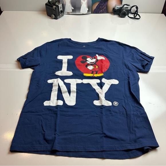 Disney Other - Disney Mickey Mouse I Love NY Kids T-Shirt - Navy